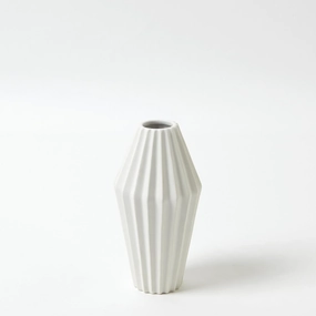 Milos - Vase Matte White Small mini ornamental plant  