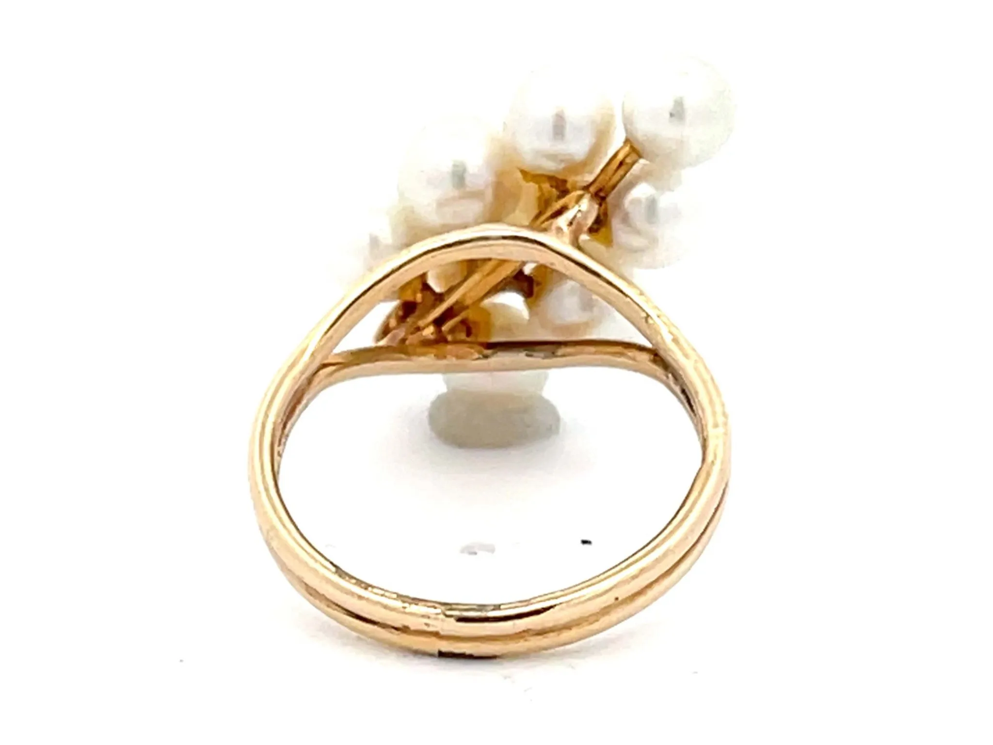 Mings Akoya Pearl Ring in 14k Yellow Gold