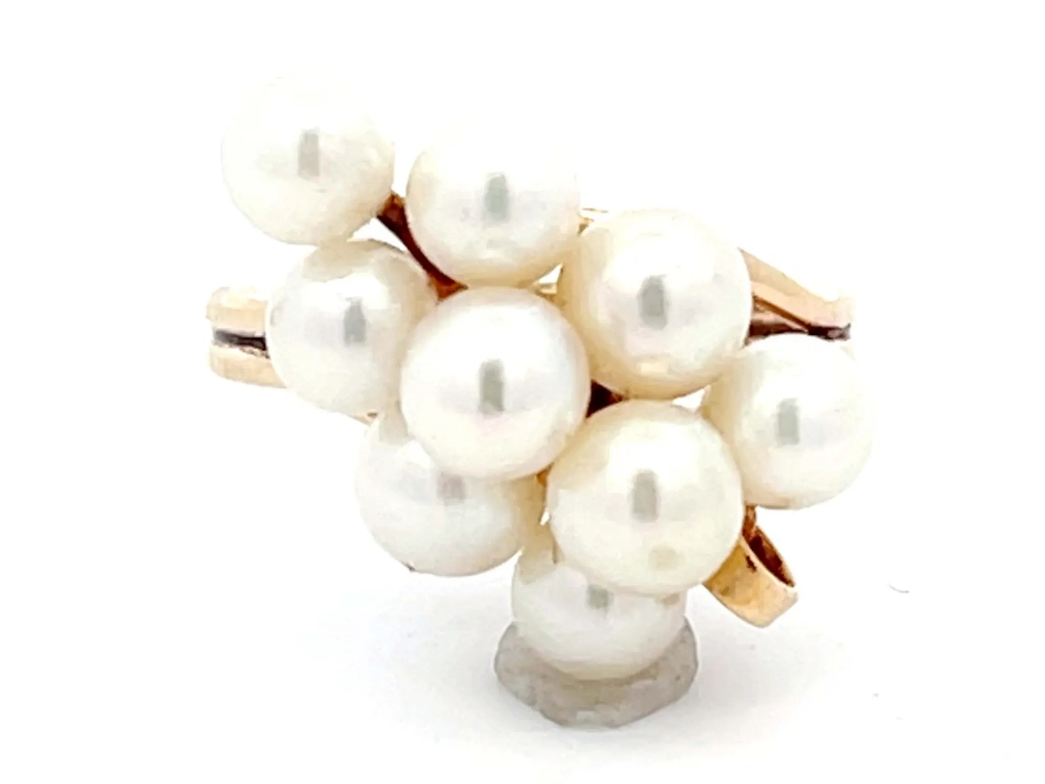 Mings Akoya Pearl Ring in 14k Yellow Gold