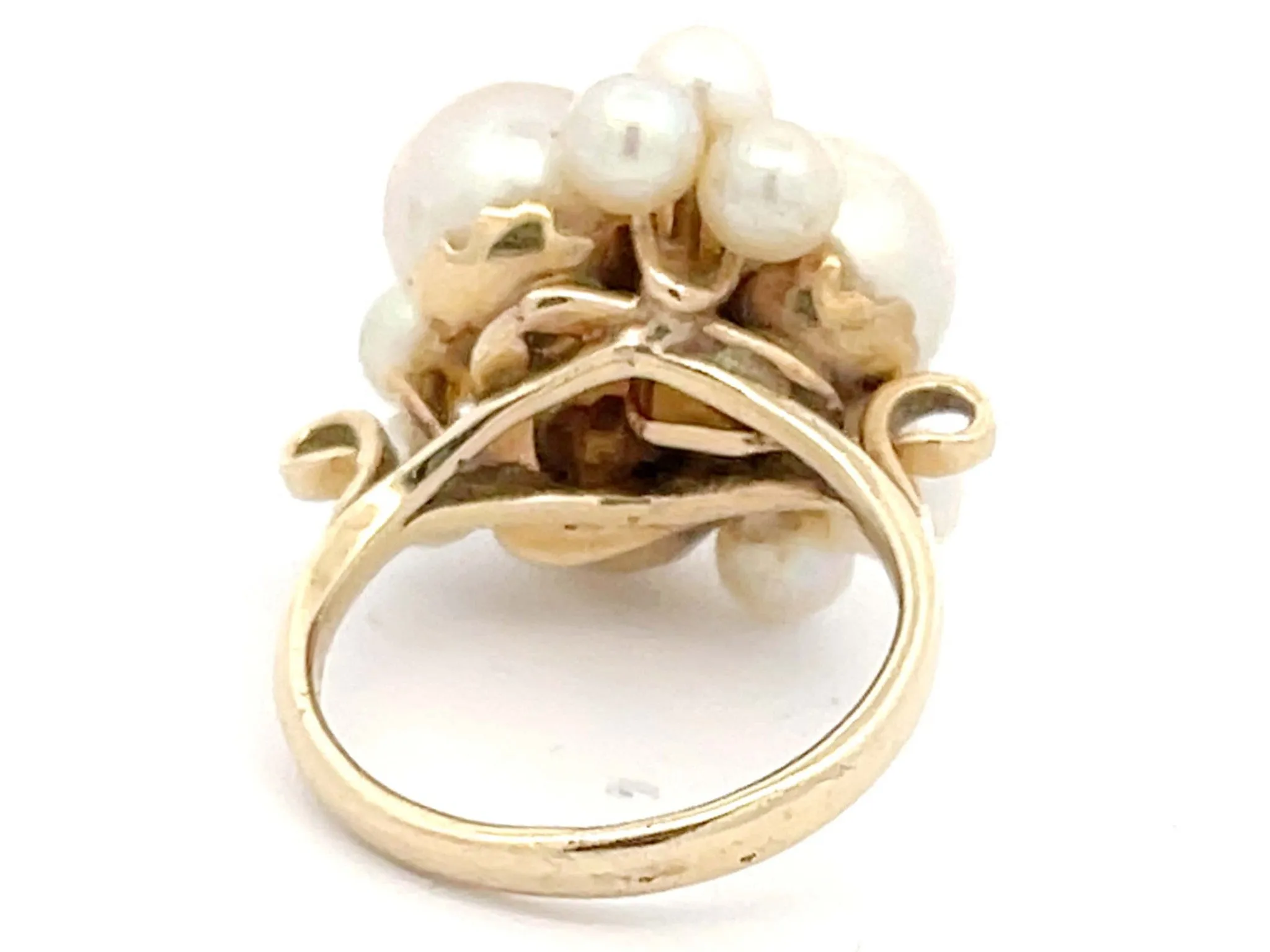 Mings Akoya Pearl Ring in 14k Yellow Gold