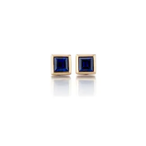 Mini Princess Earrings in Sapphires