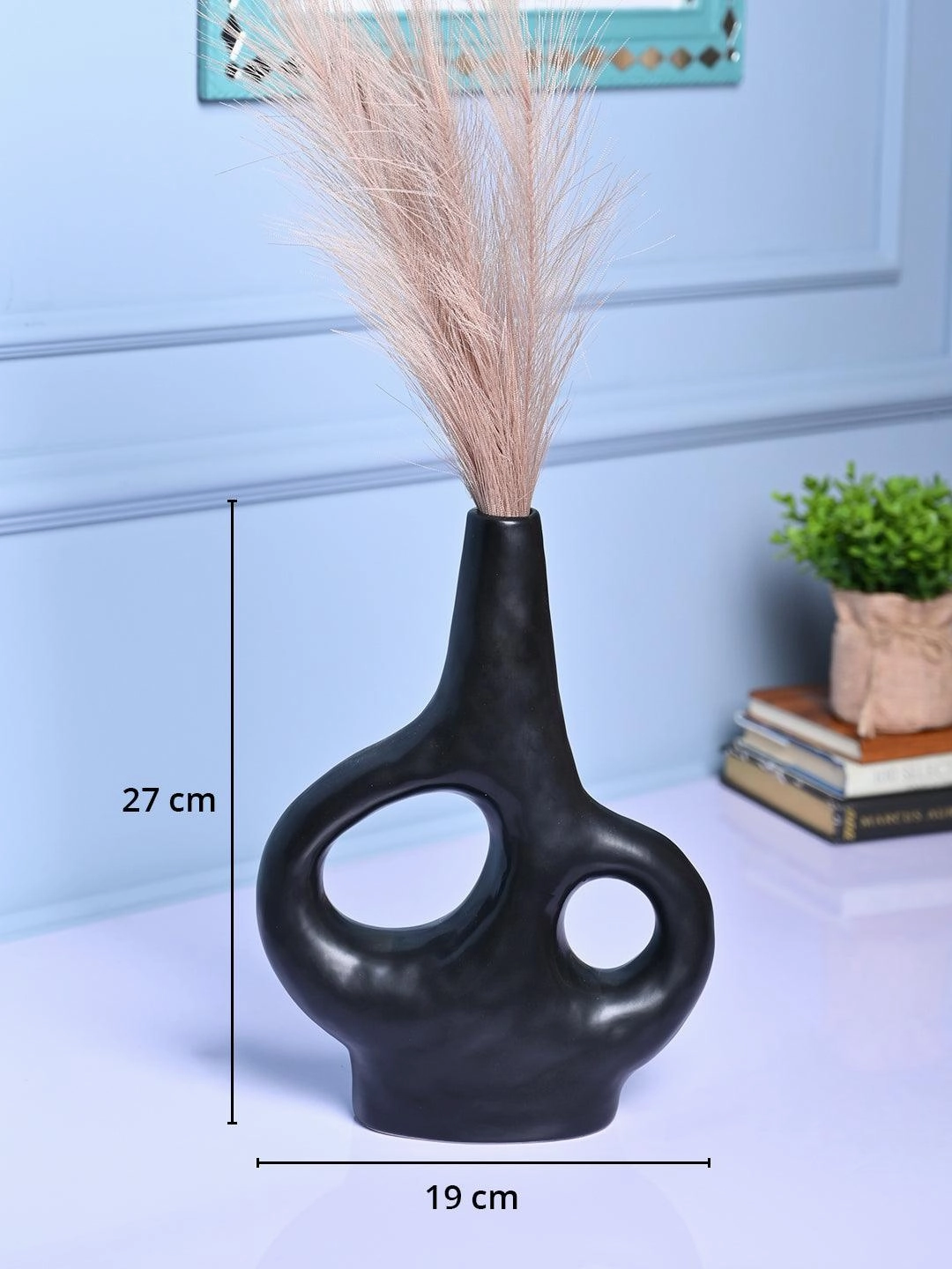 Modern Black Ceramic Vase