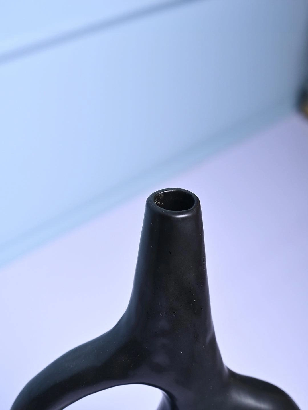 Modern Black Ceramic Vase