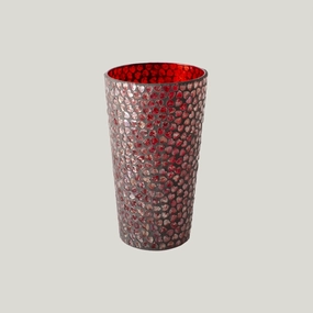 Mosaic Heart Vase outdoor greenery  