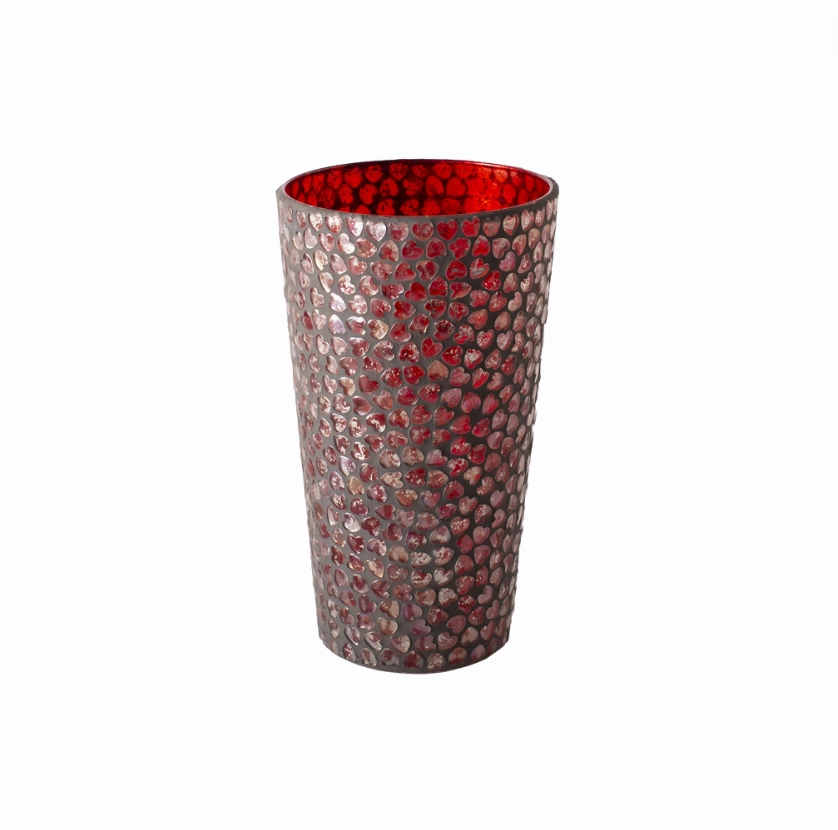 Mosaic Heart Vase
