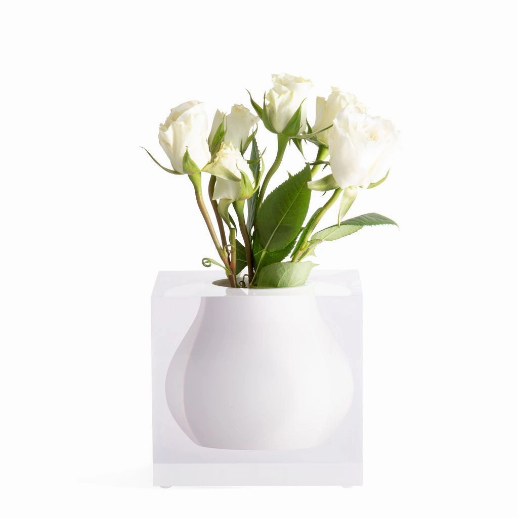 Mosco - Bud Vase Hamptons White mini ornamental plant  