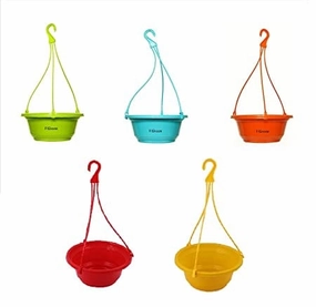 Multicolour Flower Hanging Planter (Pack of 5) VG1008 classic flowerpot  