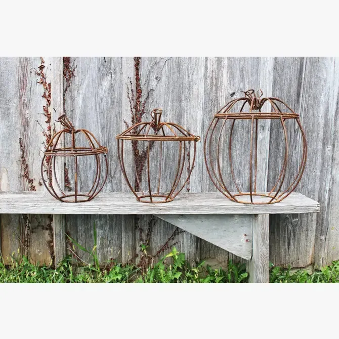 Mum Pumpkins Top Opens Up Set of 3