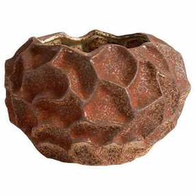 Muubs Soil Flowerpot Rust, ?18cm dried green plant  