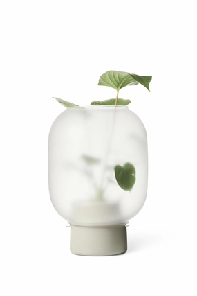 Nebl Flowerpot Big, Grey dried green plant  