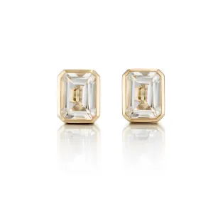 Newport Earrings in White Topaz