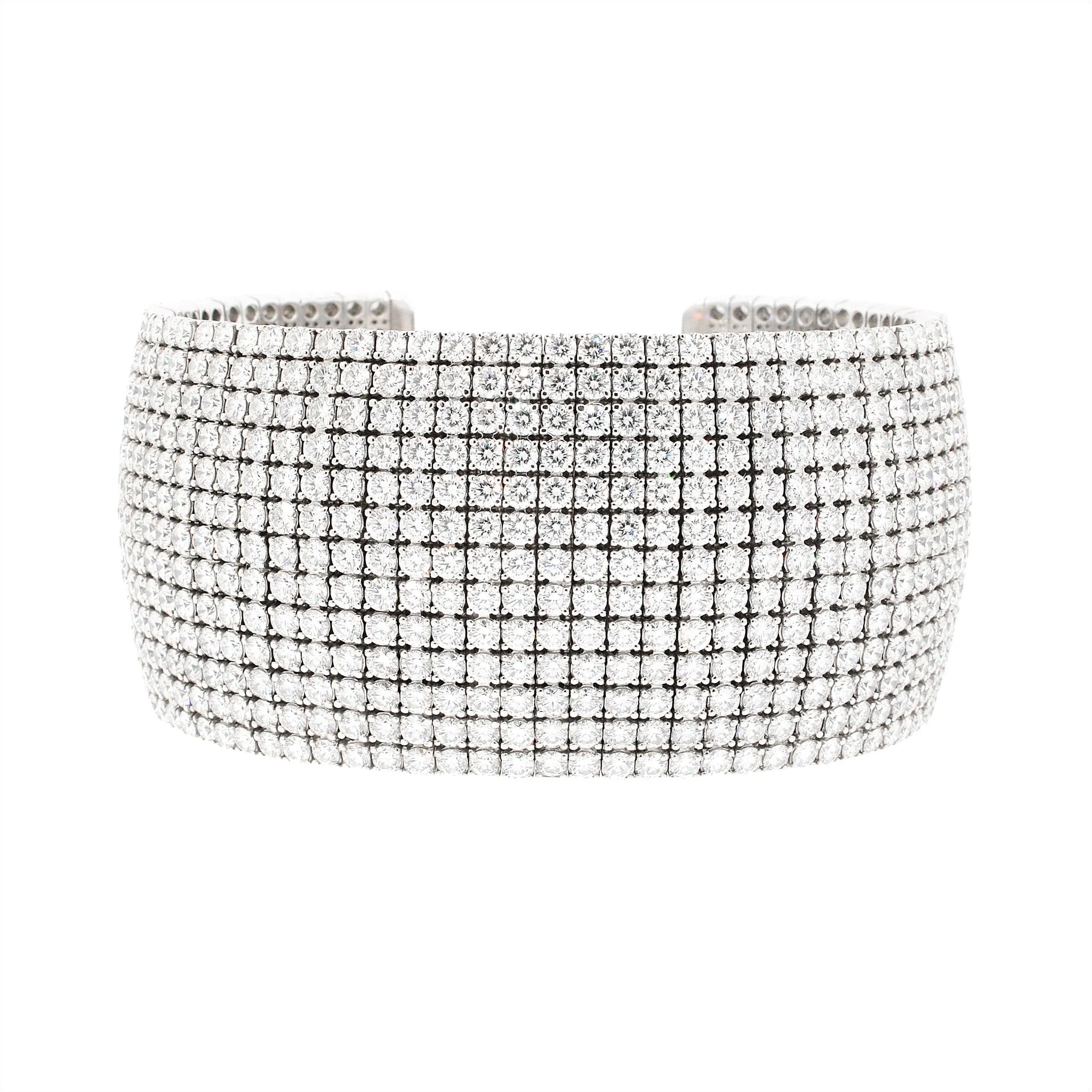 Norman Silverman Diamond Cuff Bracelet