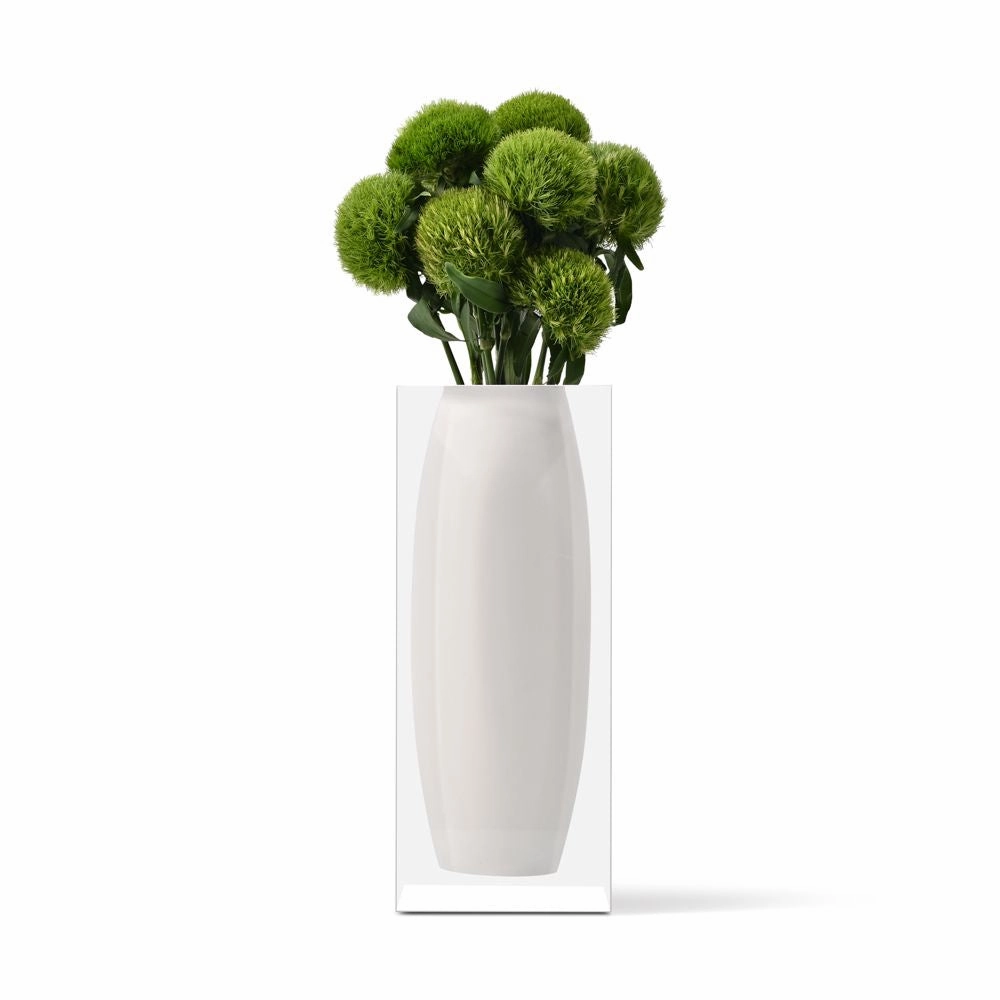 Oliver Vase - Hamptons White mini ornamental plant  