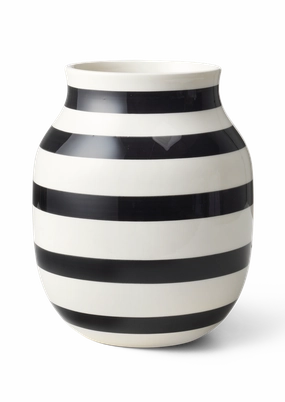 Omaggio - Medium Black Vase mini ornamental plant  