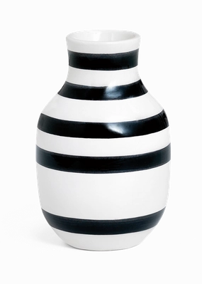 Omaggio - Small Black Vase mini ornamental plant  