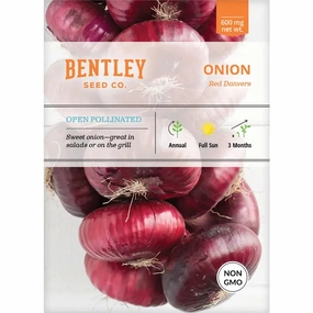 Onion-Red Danvers Seed Packet floating plant shelf  
