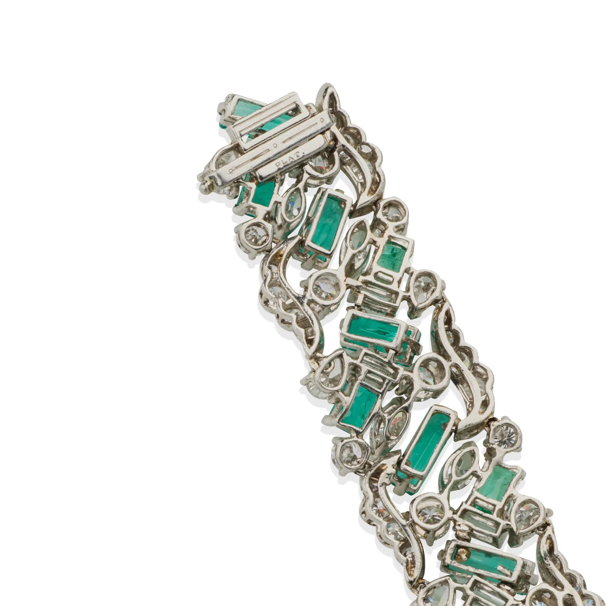 Oscar Heyman Emerald and Diamond Bracelet
