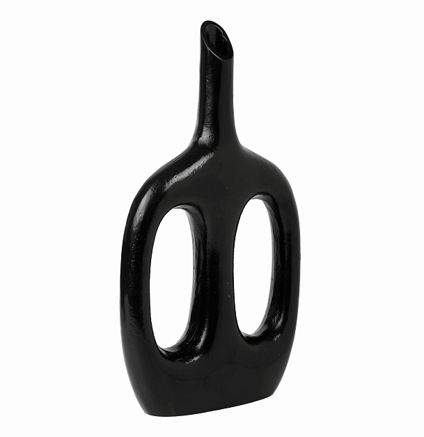 Otilia Glossy Black Vase