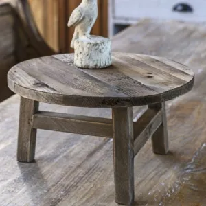 Oversized Round Tabletop Riser dried flowers  