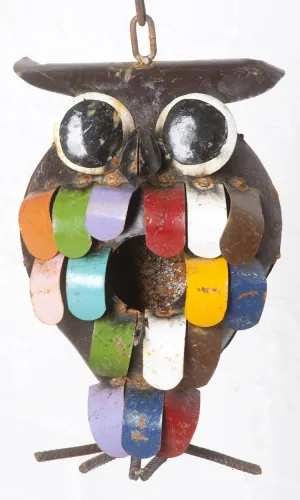Owl Bird House decorative plants  