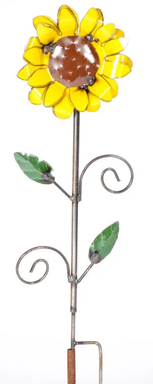 Painted Sunflower on Stake decorative plants  