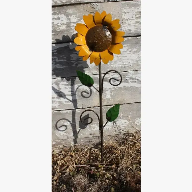 Painted Sunflower on Stake
