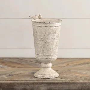 Pair Of Birds Planter dried flowers  