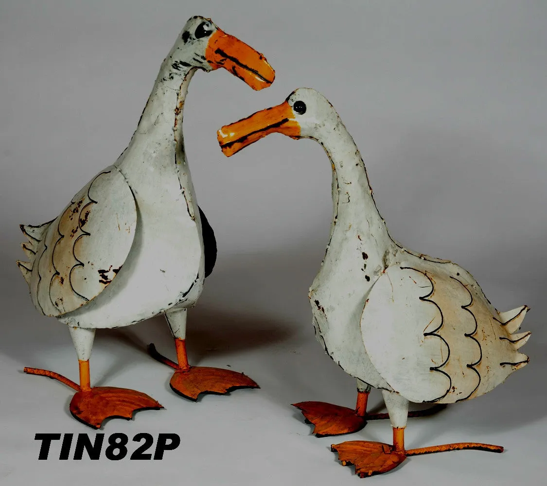 Pair of Goose/Ducks decorative plants  