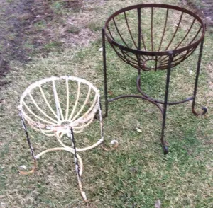 Pair Special Round Heavy Planter decorative plants  