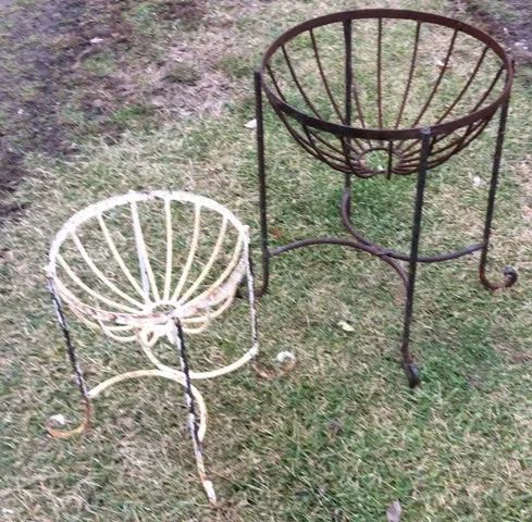 Pair Special Round Heavy Planter decorative plants  