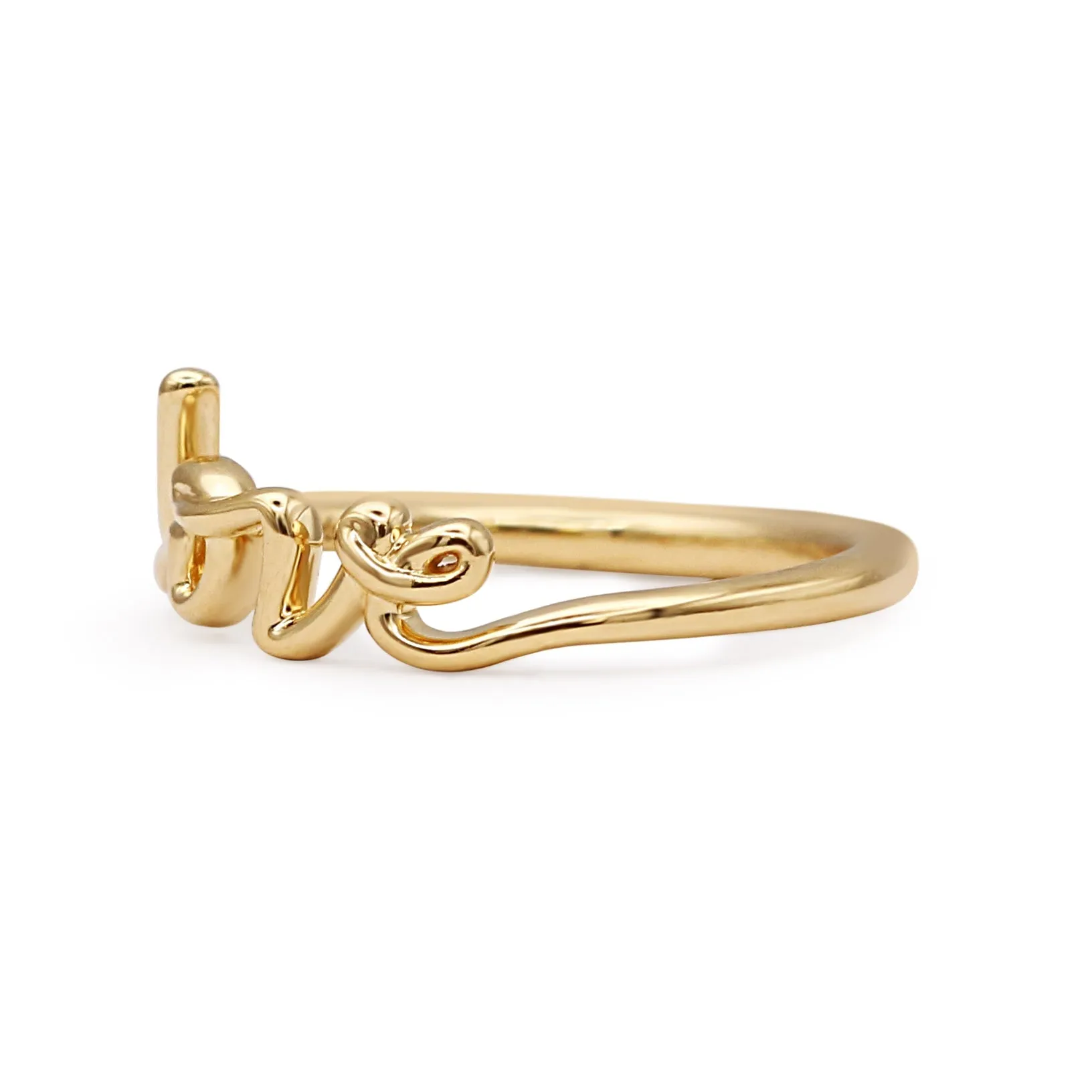Paloma Picasso Tiffany Graffiti Love Ring, Mini - 18ct Yellow Gold