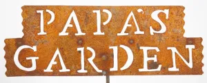 Papa's Garden Metal Sign decorative plants  