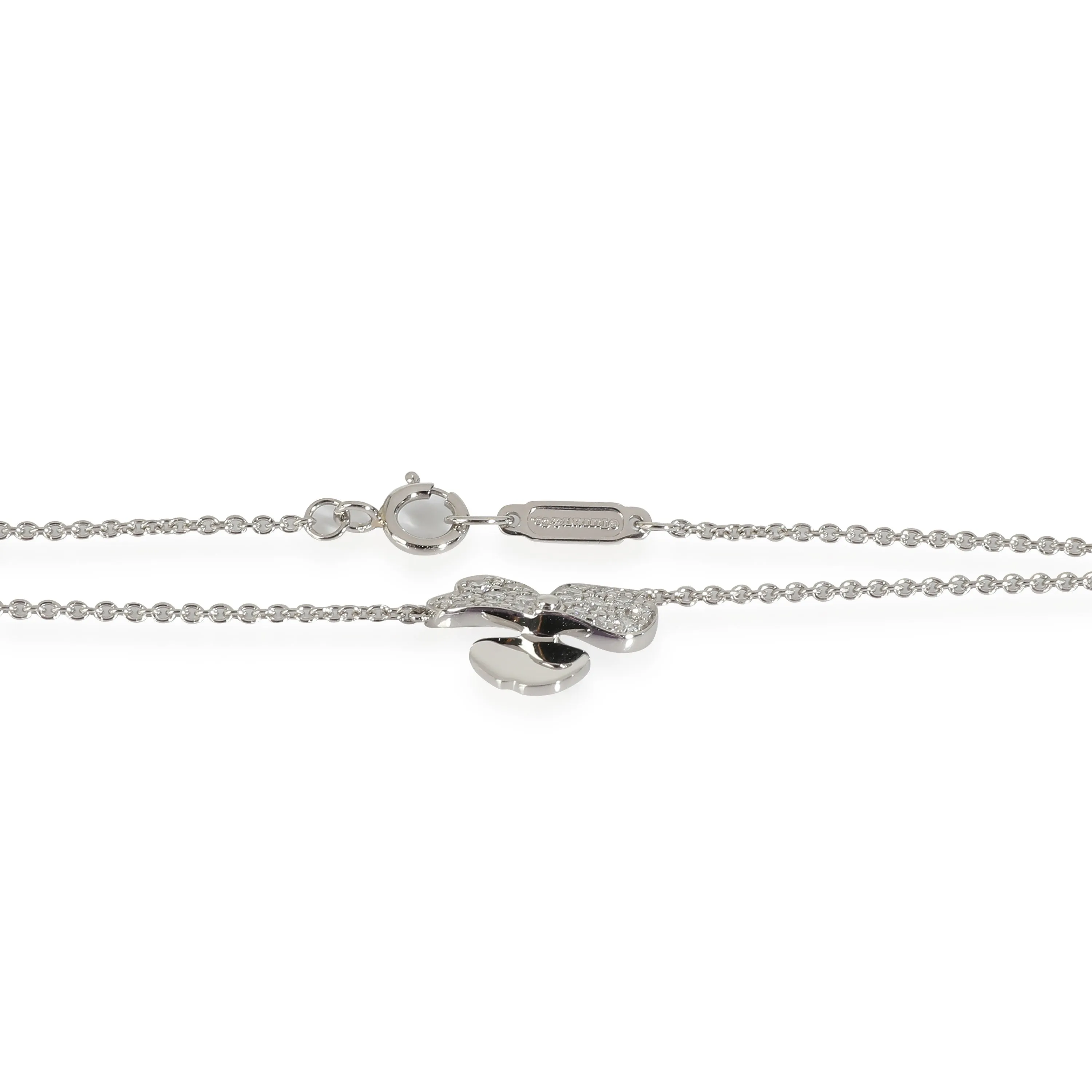 Paper Flowers Diamond Pendant in  Platinum