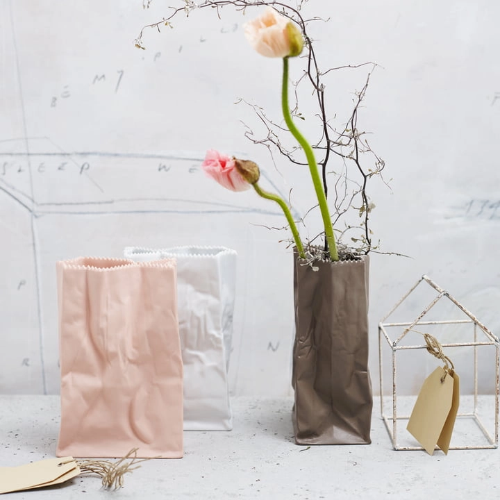 Paper Bag - Vase White