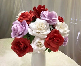 Paper Rose Stem (made-to-order) indoor houseplants  