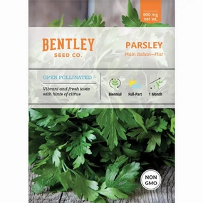 Parsley, Plain Italian Seed Packets floating plant shelf  