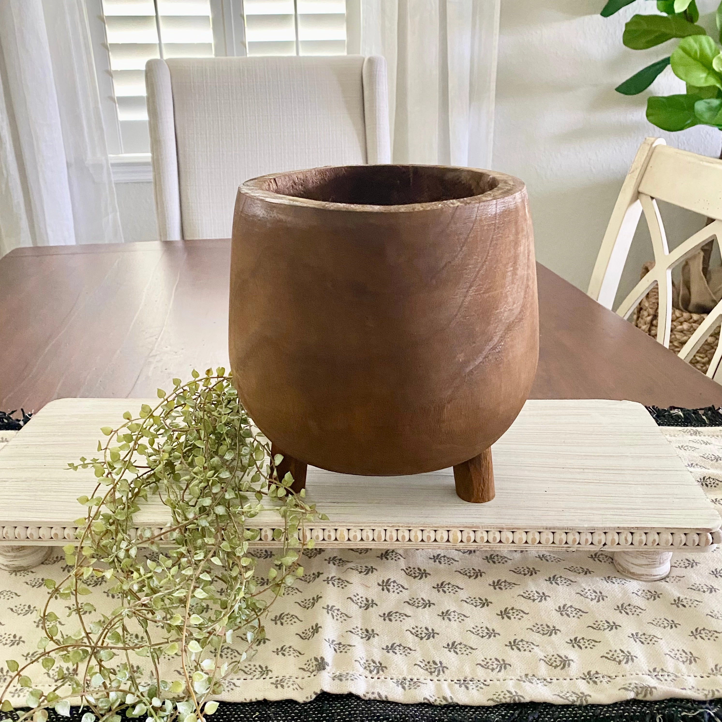 Paulownia Wood Pot With Legs