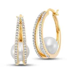 Pearl & Pav Diamond Hoop Earrings