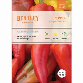 Pepper, Hungarian Hot Wax Seed Packet floating plant shelf  