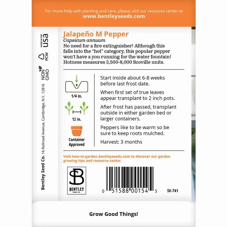 Pepper, Jalape?o M Seed Packet