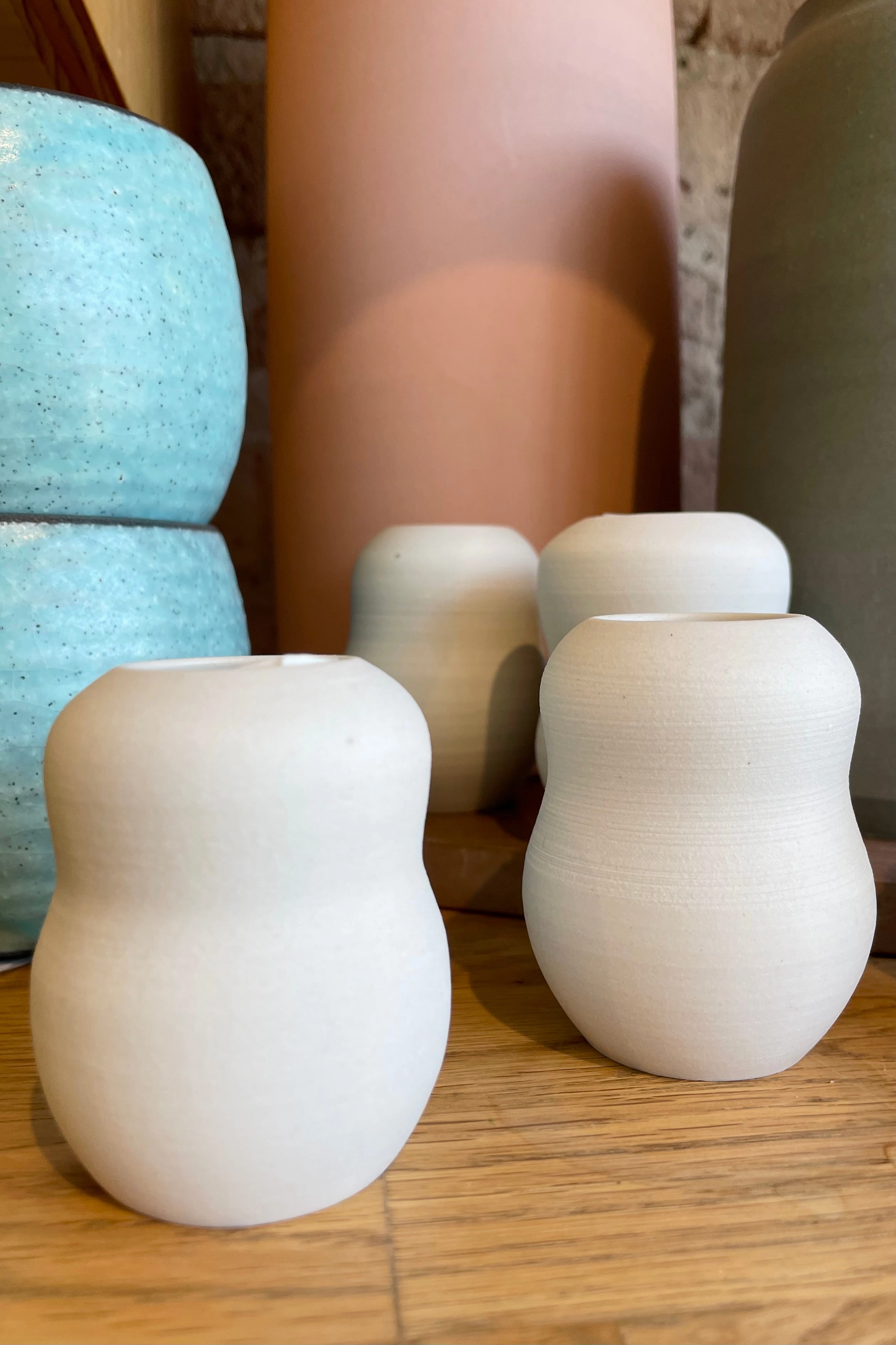 Petite pastel Bubble Vase Eggshell
