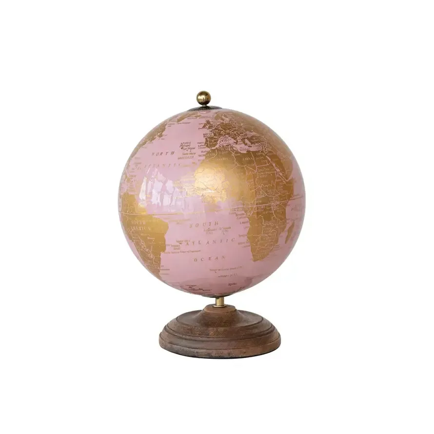 Pink World Globe