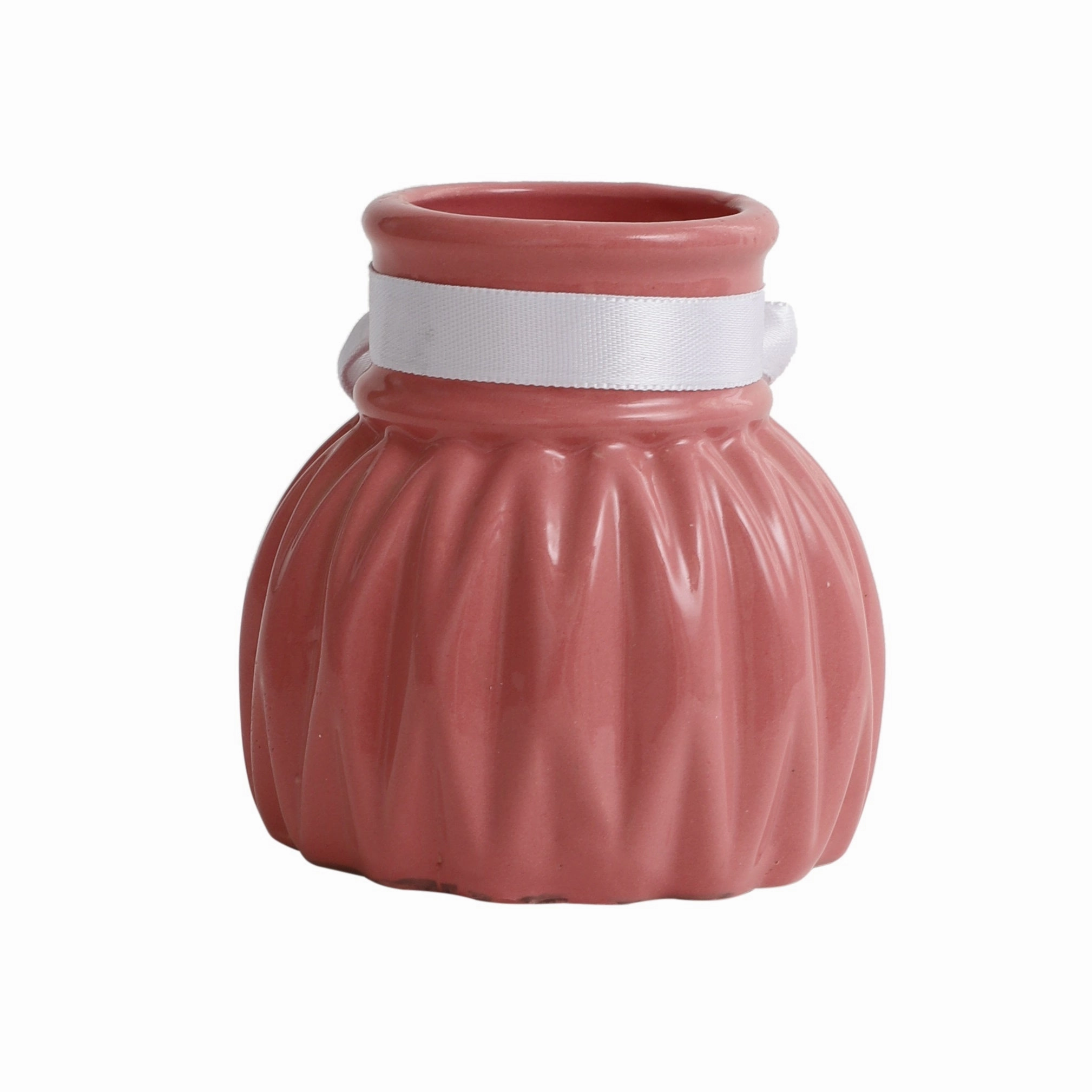 Pink WaveCera Vase small
