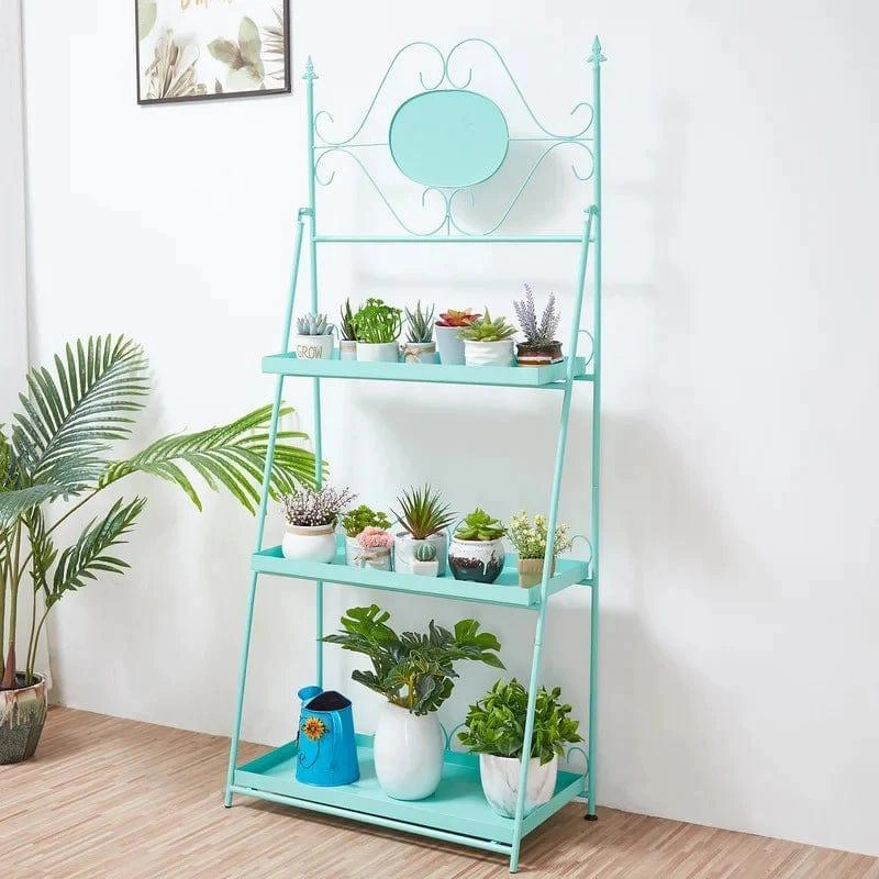 Plant Stand: 3 Tier Metal Rectangular Plant Stand