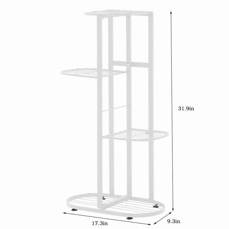 Plant Stand: 4 step-style tier Metal Plant Stand