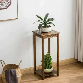Plant Stand : Multi-Tiered Bamboo Plant Stand cactus succulent plant  