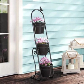 Plant Stand: Free Form Multi-Tiered Plant Stand cactus succulent plant  
