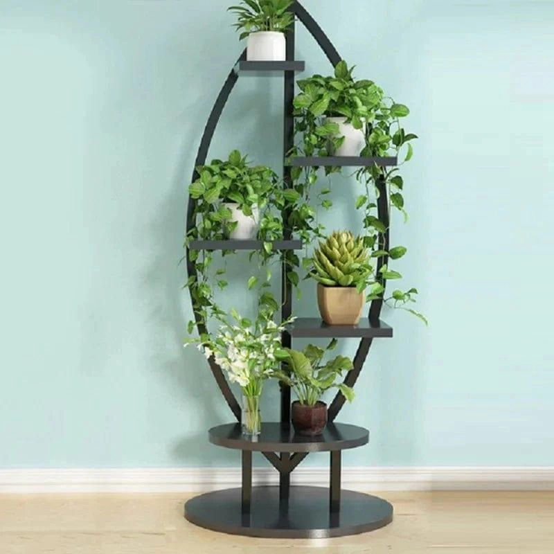 Plant Stand: Oval Shape Multi-Tiered Plant Stand cactus succulent plant  