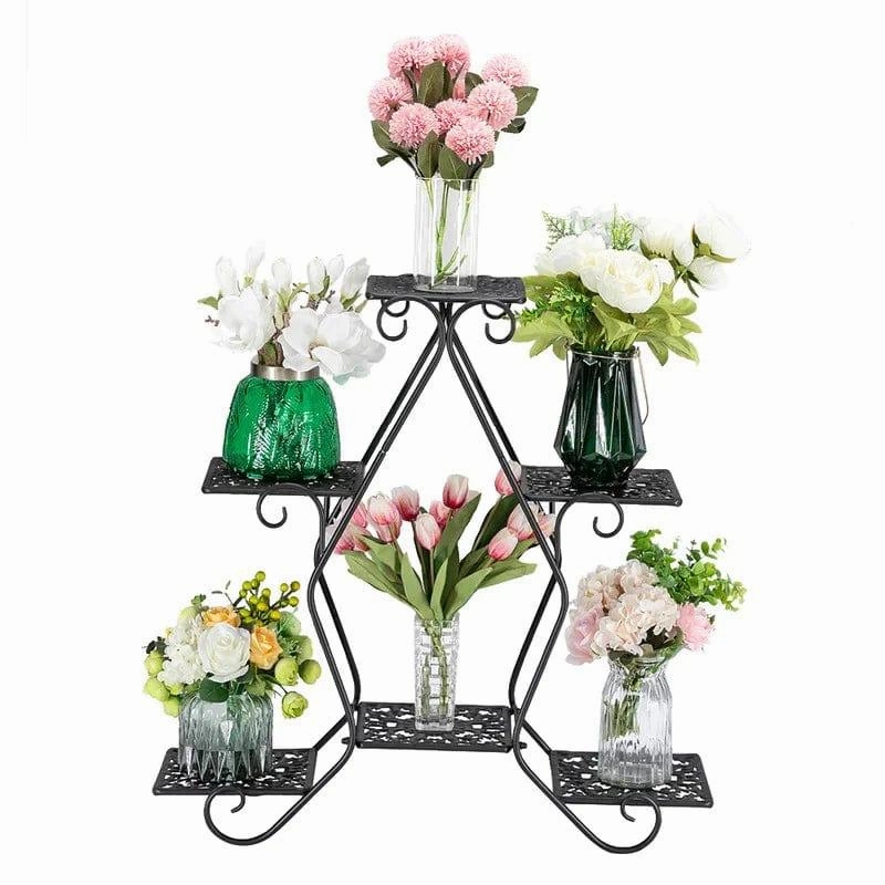 Plant Stand: Pentagonal 3 layer Plant Stand