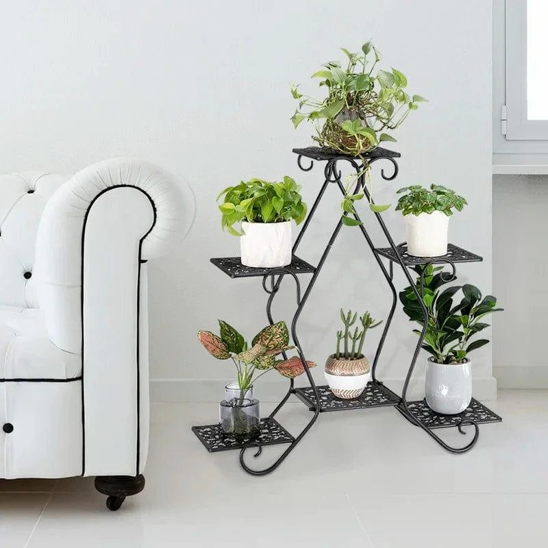 Plant Stand: Pentagonal 3 layer Plant Stand